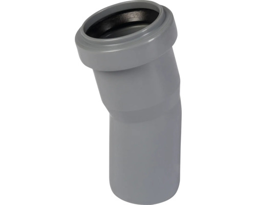 HT-B Bogen 15° DN 40 mm Grauer Abwasserrohrbogen