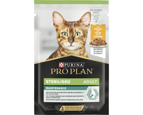 Pro Plan sterilisiert Nassfutter für Katzen mit Huhn 85 g Purina Pro Plan Sterilised Adult Katzenfutter mit Huhn
