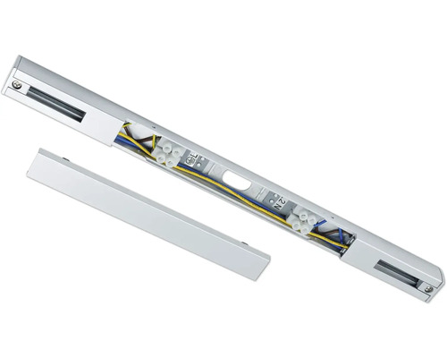 Rail d''alimentation sectionné avec câbles électriques