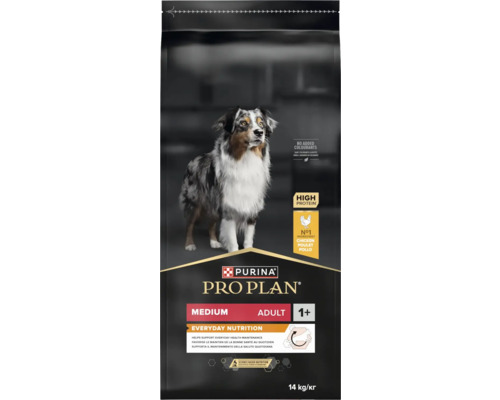 Pro Plan Hundetrockenfutter PURINA Medium Adult mit Huhn 14 kg