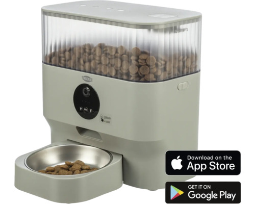 Katze Hund Futter Automat TRIXIE 28 x 17 cm grau