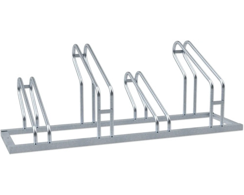 Fahrradständer für Hoch/Tiefstellung für 5 Einstellplätze L = 2100 mm