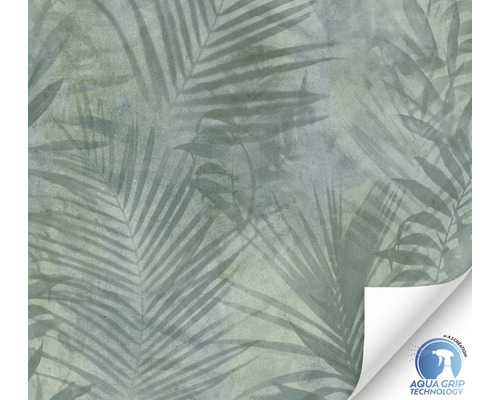 Papier peint intissé préencollé 78452-1 Designdrop feuilles de palmier vert bleu Papier peint à motif de plantes