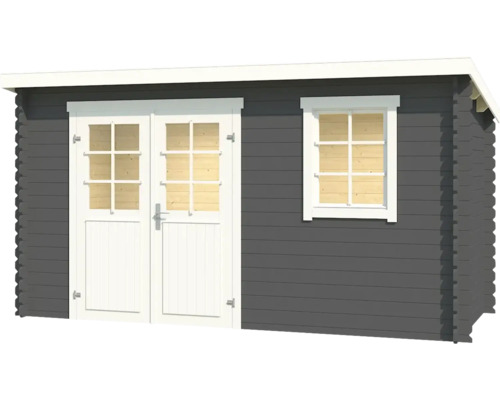 Abri de jardin avec porte double et fenêtre