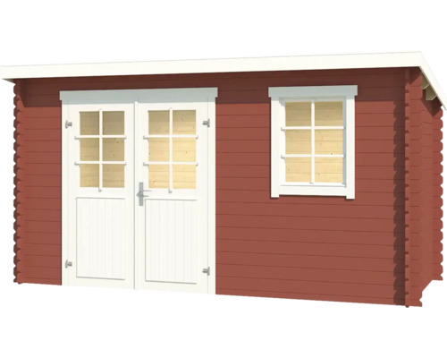 Abri de jardin avec double porte et fenêtre