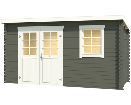 Abri de jardin avec double porte et fenêtre