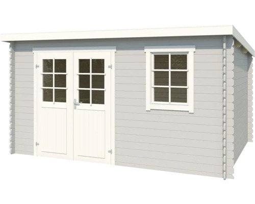 Abri de jardin en bois avec porte double et fenêtre