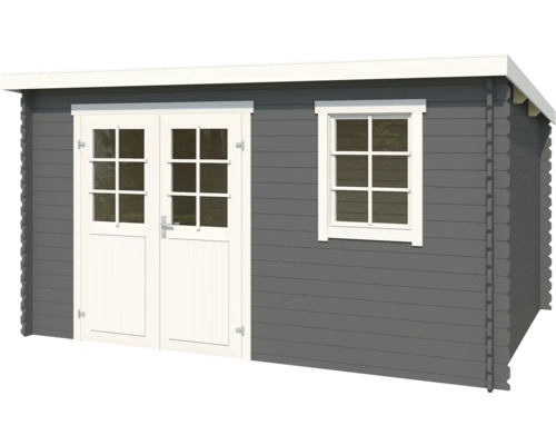 Abri de jardin avec double porte et fenêtre