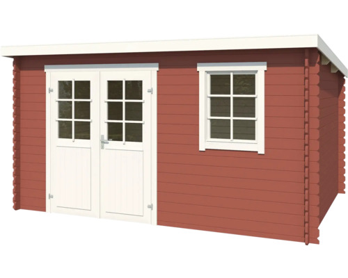 Abri de jardin en bois avec double porte et fenêtre