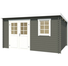 Abri de jardin en bois avec double porte et fenêtre