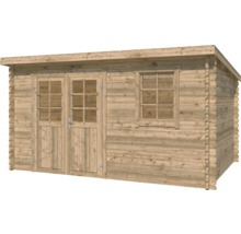 Abri de jardin en bois avec double porte et fenêtre