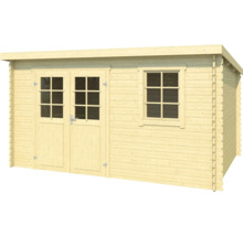 Abri de jardin en bois avec double porte et fenêtre