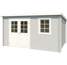 Abri de jardin en bois avec porte double et fenêtre