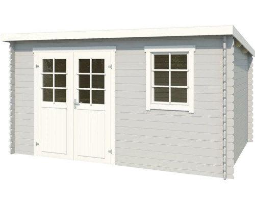 Abri de jardin en bois avec porte double et fenêtre