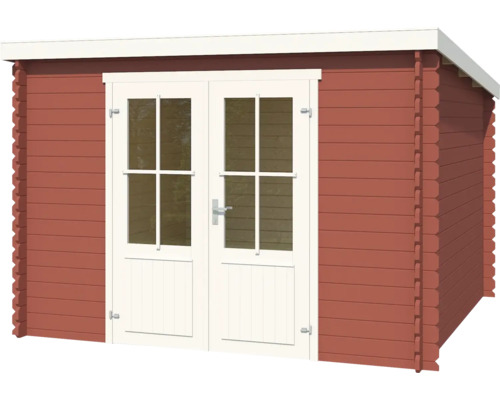 Abri de jardin avec double porte et fenêtres