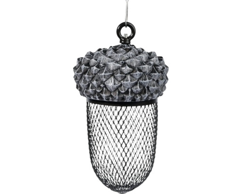 Vogel Spender 13.5 x 13.5 cm grau