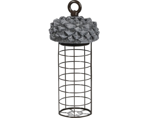 Vogel Spender 10 x 10 cm grau