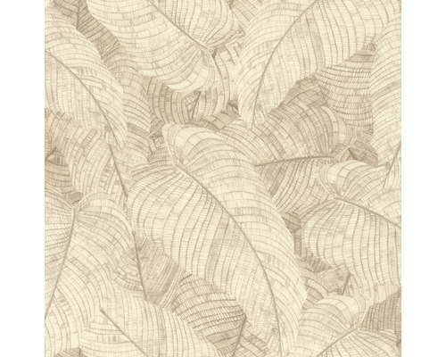 Vliestapete 720556 Amara Blätter beige Tapete mit Blattmuster