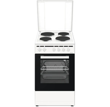 Cuisinière électrique avec quatre plaques de cuisson et four