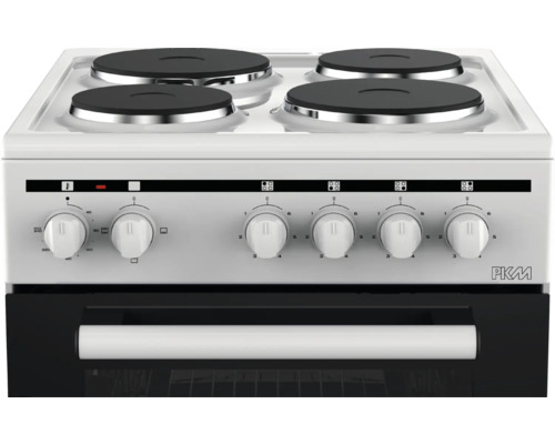 Elektroherd mit vier Kochfeldern und Backofen