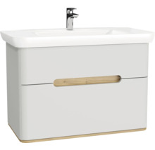 Waschtischunterschrank mit zwei Schubladen, Waschbecken und Armatur