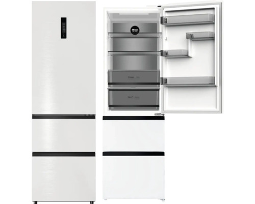 Wolkenstein WFD400ENFDWB Kühl- und Gefrierkombination BxHxT 60 x 190,8 x 63,8 cm weiss gebürstet Wolkenstein WFD400ENFDWB Kühl- und Gefrierkombination BxHxT 60 x 190,8 x 63,8 cm weiss gebürstet