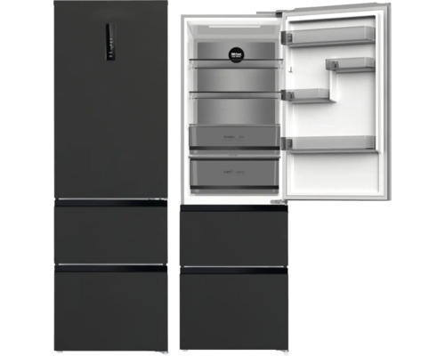 Wolkenstein WFD400ENFDDIX Kühl- und Gefrierkombination BxHxT 60 x 190,8 x 63,8 cm dark inox design Wolkenstein WFD400ENFDDIX Kühl- und Gefrierkombination BxHxT 60 x 190,8 x 63,8 cm dark inox design