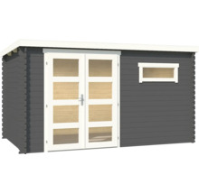 Abri de jardin avec double porte et fenêtre