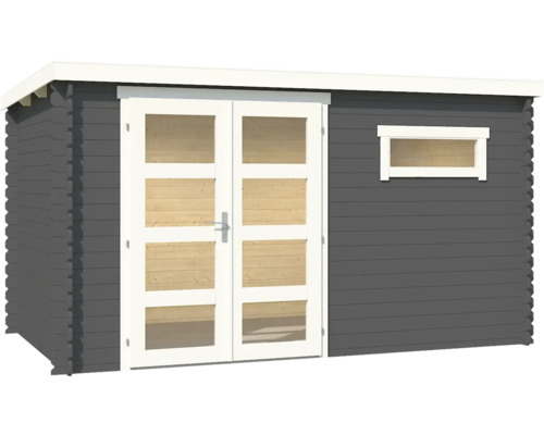 Abri de jardin avec double porte et fenêtre