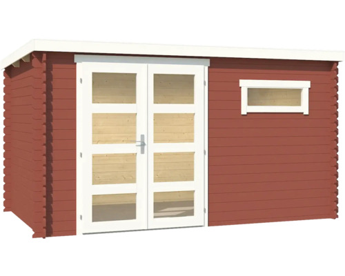 Abri de jardin avec double porte et fenêtre