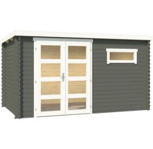 Abri de jardin en bois avec double porte et fenêtre