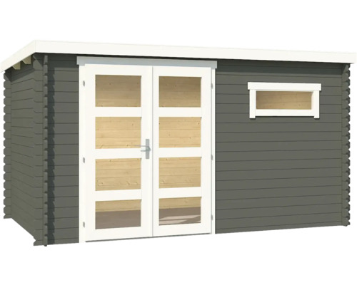 Abri de jardin en bois avec double porte et fenêtre