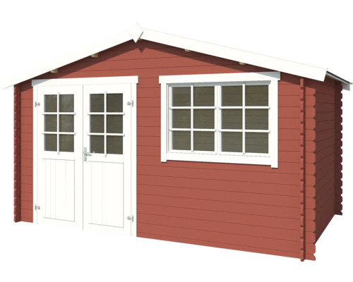 Abri de jardin en bois avec fenêtre et double porte