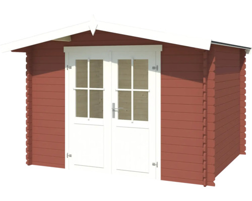 Abri de jardin en bois avec double porte