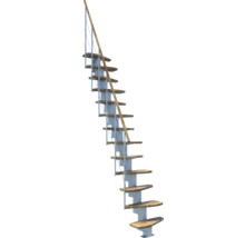 Raumspartreppe mit Holzstufen und Geländer