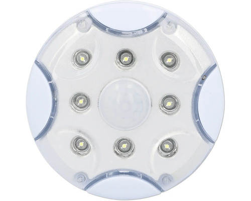 Runde LED-Leuchte mit Bewegungsmelder zur Innenraumbeleuchtung