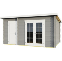 Abri de jardin en bois avec porte double et porte simple