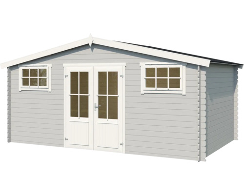 Abri de jardin avec double porte et fenêtres