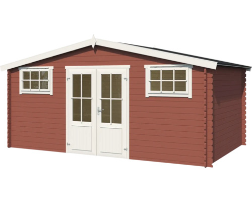 Abri de jardin avec double porte et fenêtres