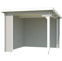 Holzunterstand mit Flachdach