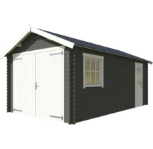 Abri de jardin en bois avec double porte et fenêtre