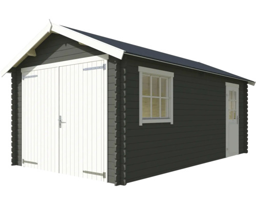 Abri de jardin en bois avec double porte et fenêtre