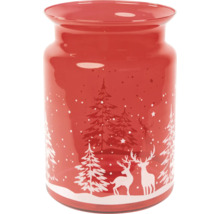 Dekorative Windlichtglas mit Weihnachtsmotiv