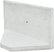 Pierre en L pierre d'angle béton apparent gris 100x5x40 cm = profondeur 30 cm