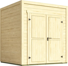 Abri de jardin en bois avec double porte