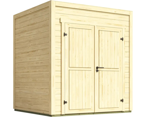 Abri de jardin en bois avec double porte