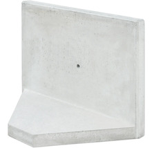 L-Stein Ecke Winkelstein Sichtbeton grau 100 x 5 x 60 cm Fusstiefe = 35 cm