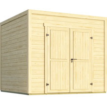Abri de jardin en bois avec double porte