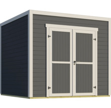 Abri de jardin en bois avec double porte