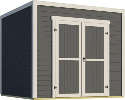 Abri de jardin en bois avec double porte